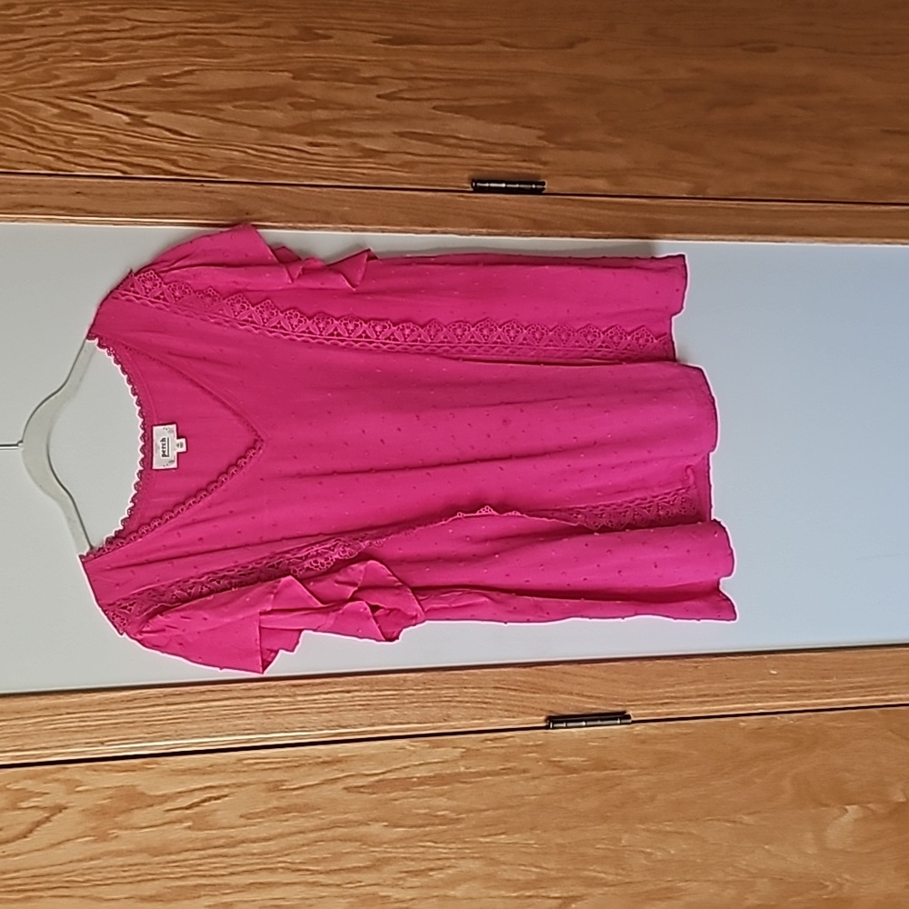 Perch Ruffle Sleeve Top (1X)